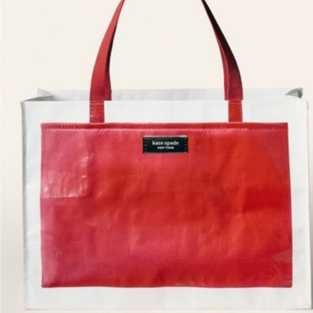 Kate Spade Red and White Handbag